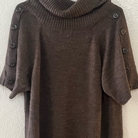 Worthington Woman Cowl Neck Short Sleeve Sweater 1X - Like new - Picture 3 of 6
